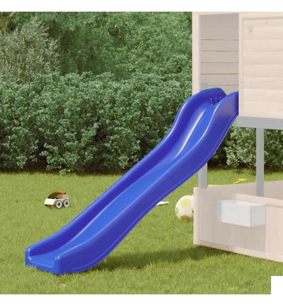 Toboggan de jeu bleu 175x38x23 cm polypropylène