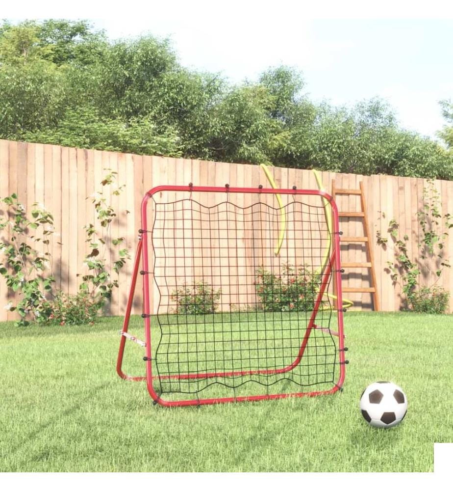 Filet de rebond de football réglable 96x80x96 cm acier et PE