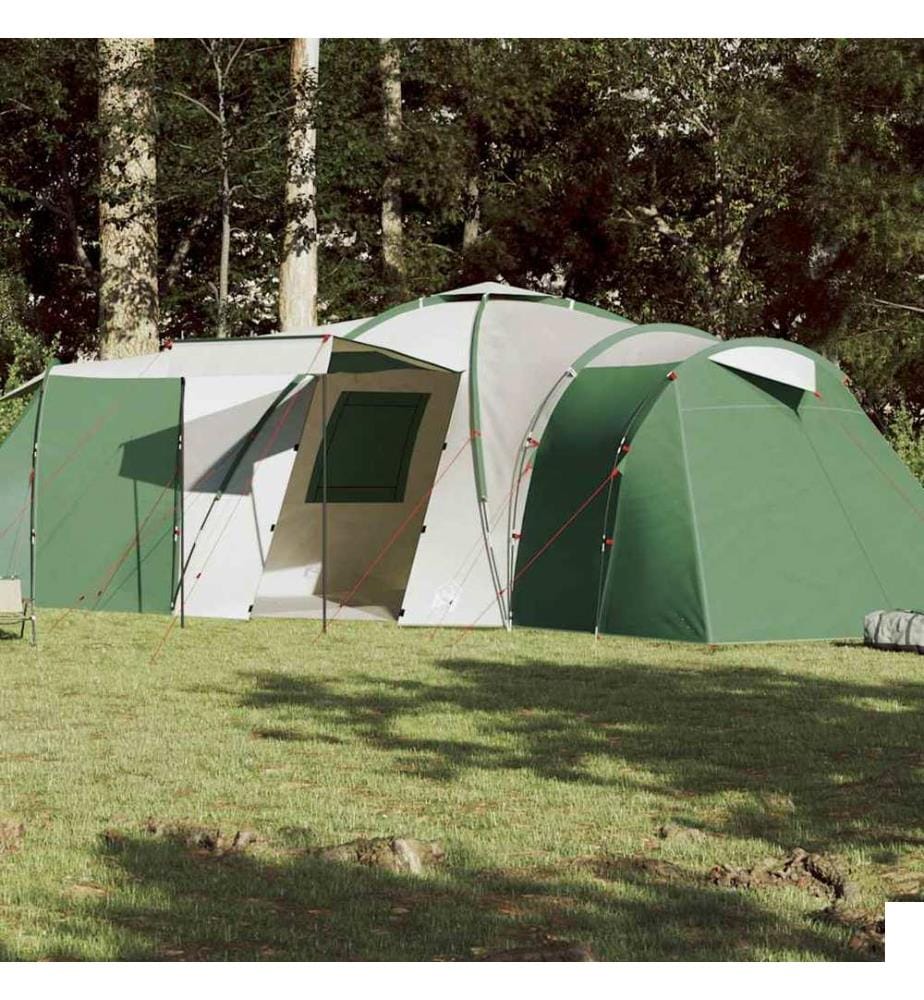 Tente familiale à dôme 12 personnes vert imperméable