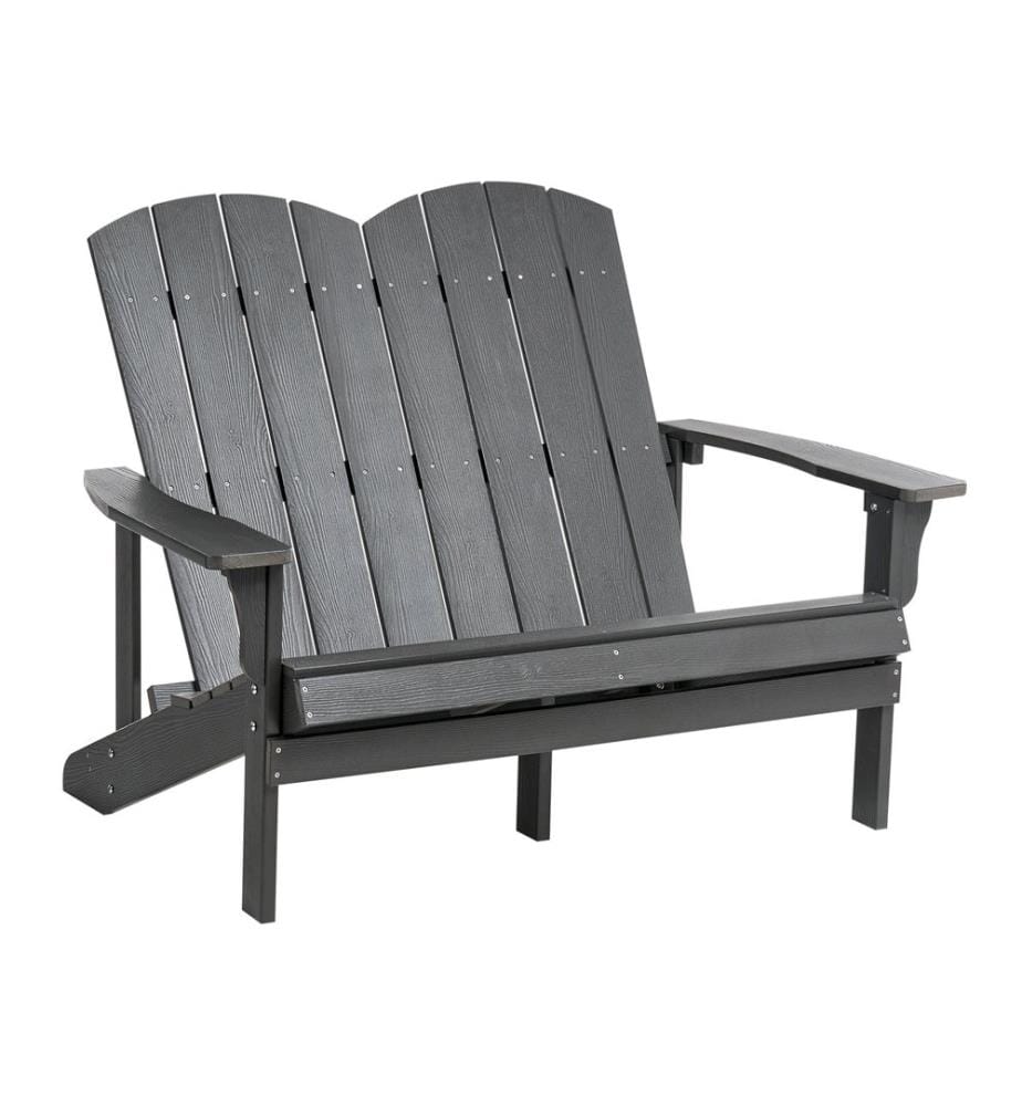 Banc de jardin ADIRONDACK 125 cm Gris foncé