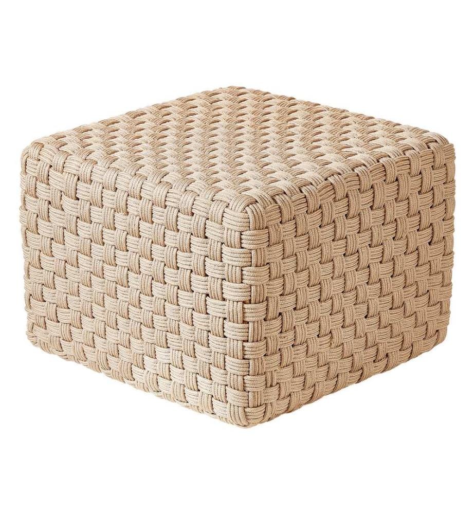 Pouf NALLI Matière synthétique Beige clair