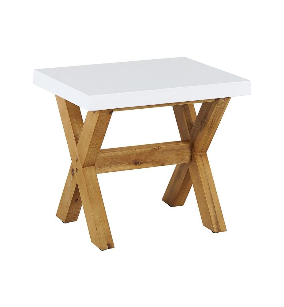 Tabouret de jardin OLBIA Béton Blanc