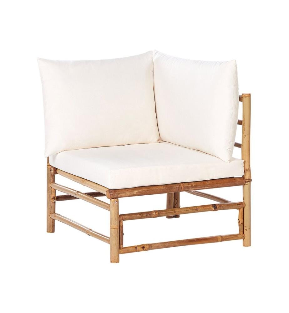 Section d'angle du jardin CERRETO Bambou Blanc cassé