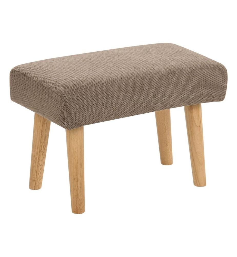 Repose-pied TAKOMA Tissu Marron