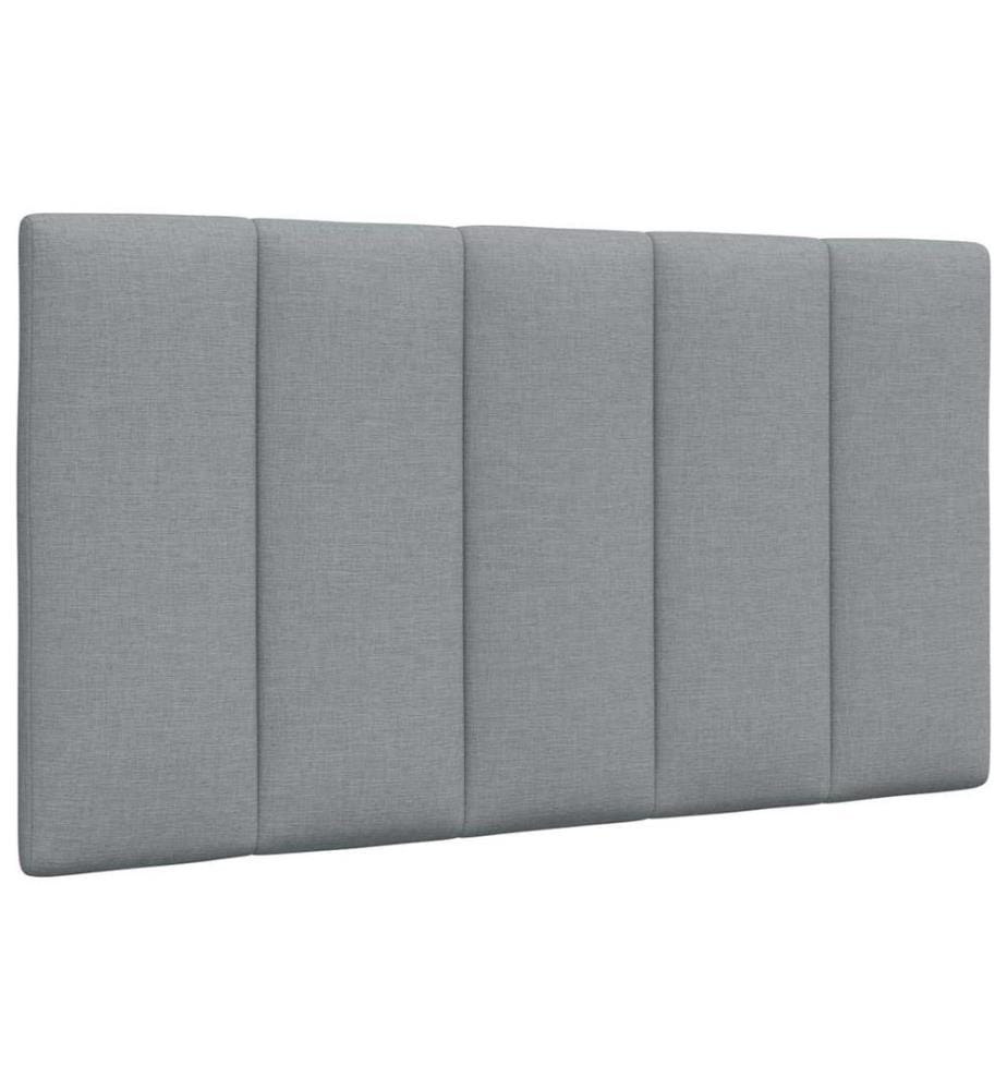 Coussin de tête de lit Hanko gris clair 90 cm tissu