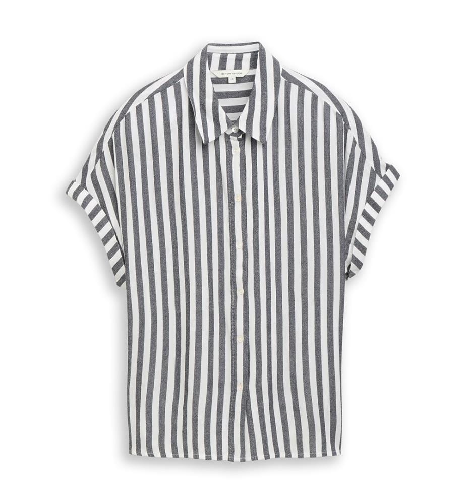 Blouse - Gris et Blanc