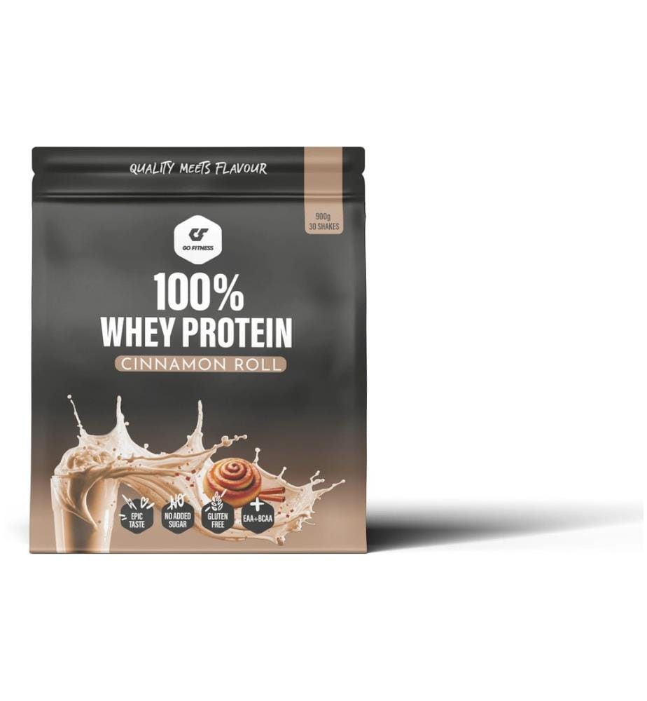 Go Fitness - Poudre 100% Whey Protein Cannelle 900 g
