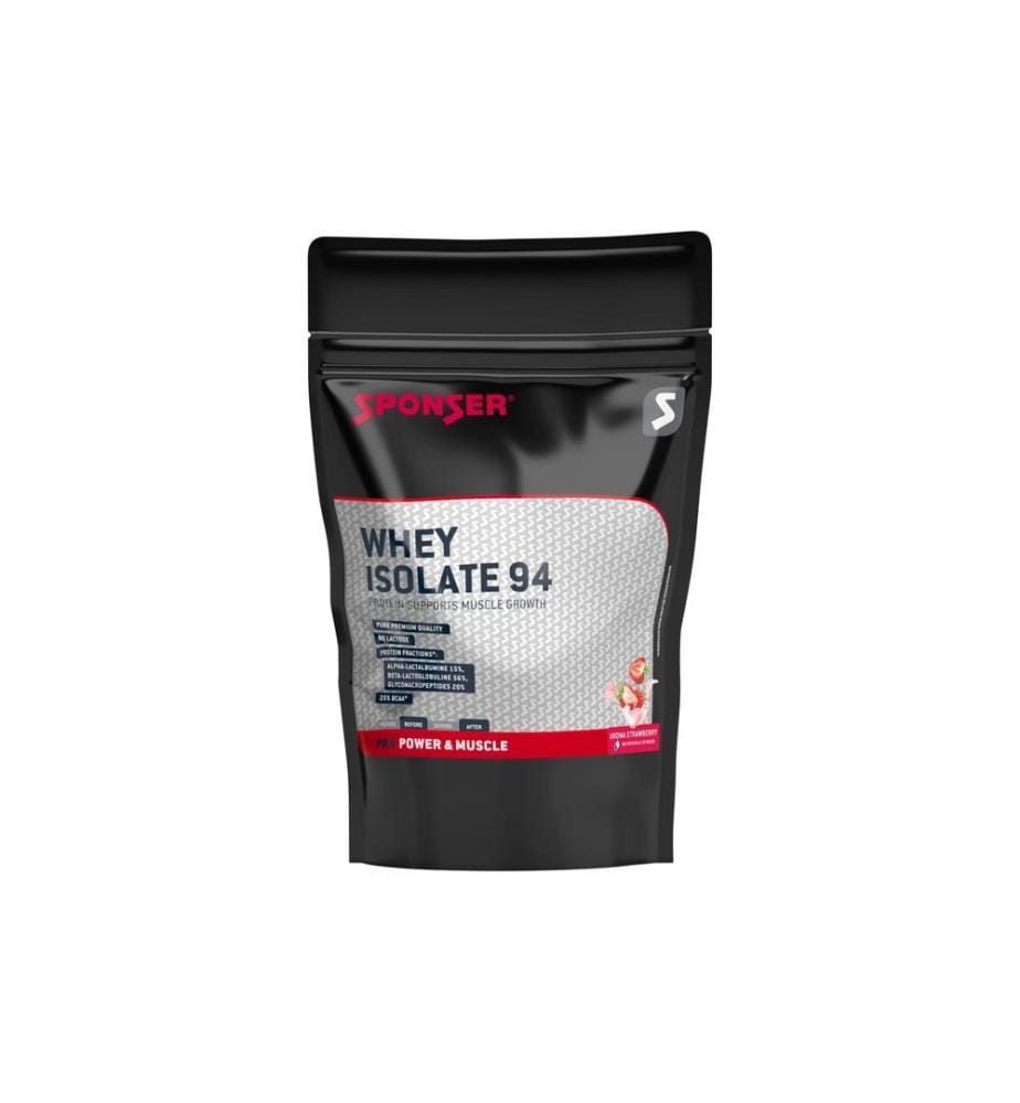 Sponser Poudre Recharge de Whey Isolate 94 Fraise, 1500 g
