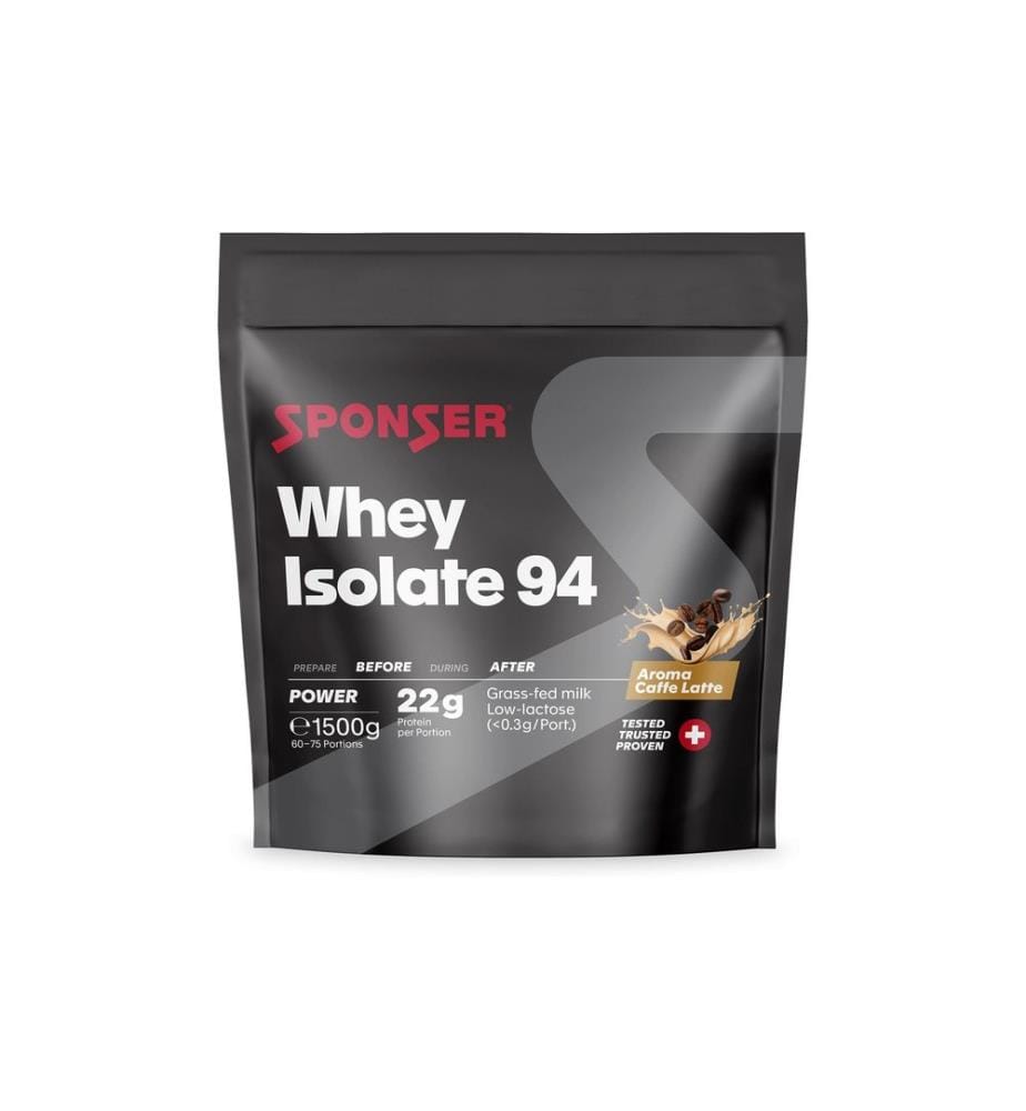Sponser Poudre Recharge de Whey Isolate 94 Caffe-Latte, 1500 g