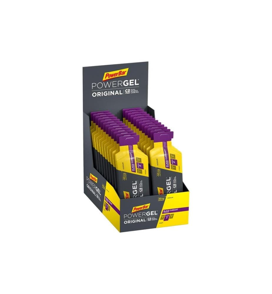 PowerBar - Nourriture sous forme de gel PowerGel Original + caféine Black Currant