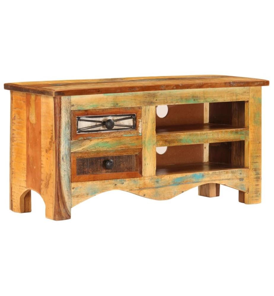 Meuble TV 80x30x40 cm Bois de récupération massif