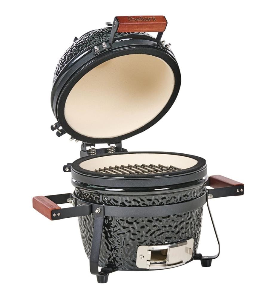 Mini barbecue au charbon de bois KAMADO Céramique Noir