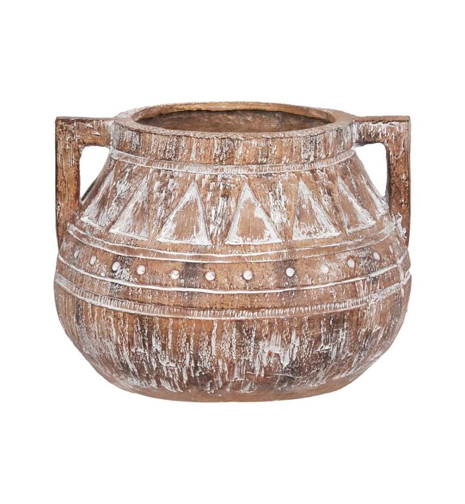 Cache-pot VARIEGATUM 27 cm Marron