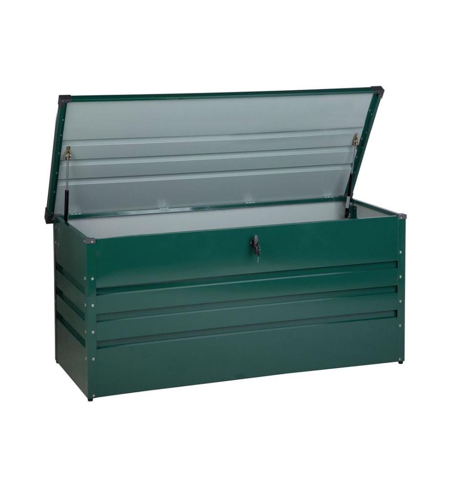 Coffre de rangement CEBROSA 132 cm 62 cm Vert foncé