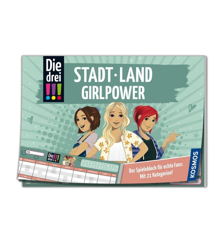 KOSMOS - Jeux denfant Die drei!!! Stadt Land Girlpower -DE-