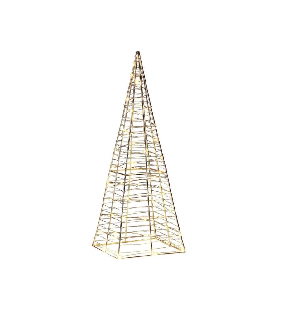 Décoration extérieure LED PUKSALA Arbre de Noël 60 cm Argenté