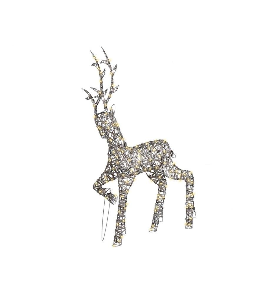 Décoration extérieure LED HUSAVIK Renne 140 cm Argenté