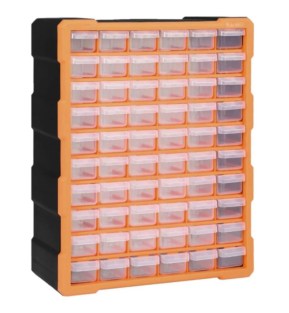 Organisateur multi-tiroirs avec 60 tiroirs 38x16x47,5 cm
