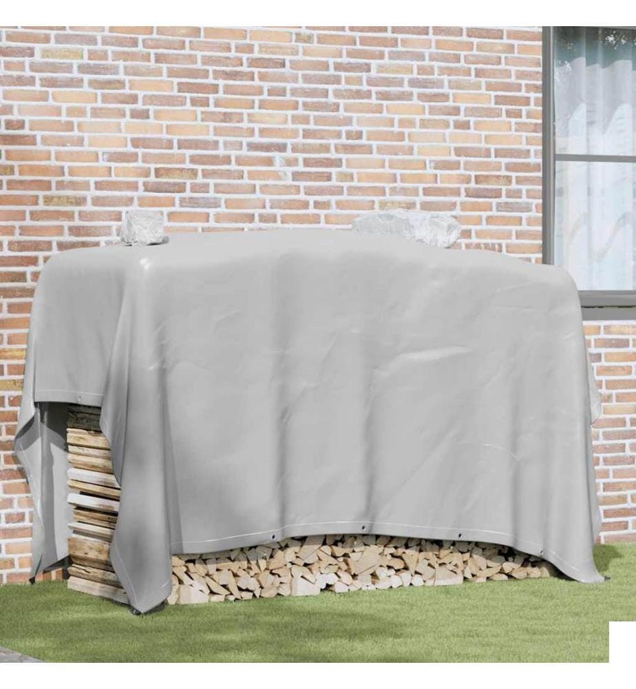 Bâche 650 g / m² 3x3 m Gris