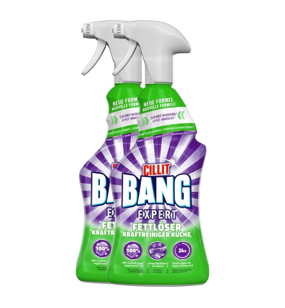 Pack de 3 nettoyants puissants Expert dégraissants universels Duo 2x750ml