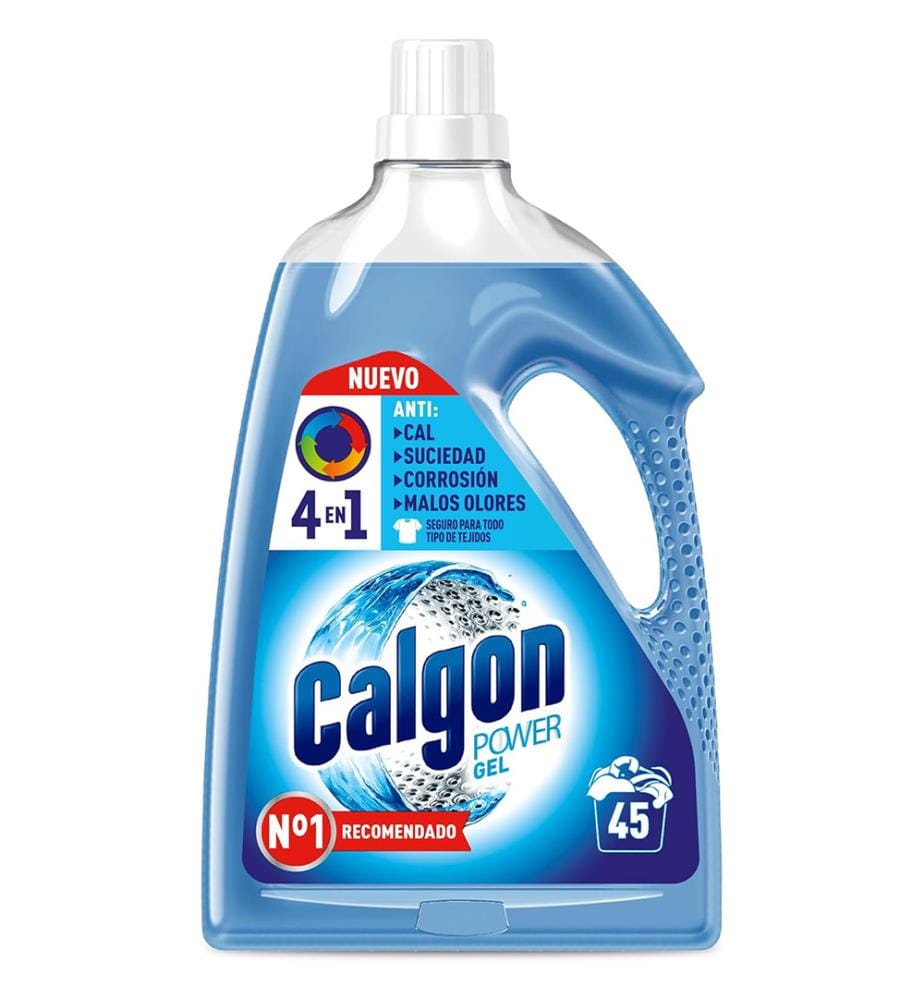 Lot de 4 Gel Nettoyant Pour Machines Calgon Hygiene + 2,25 L