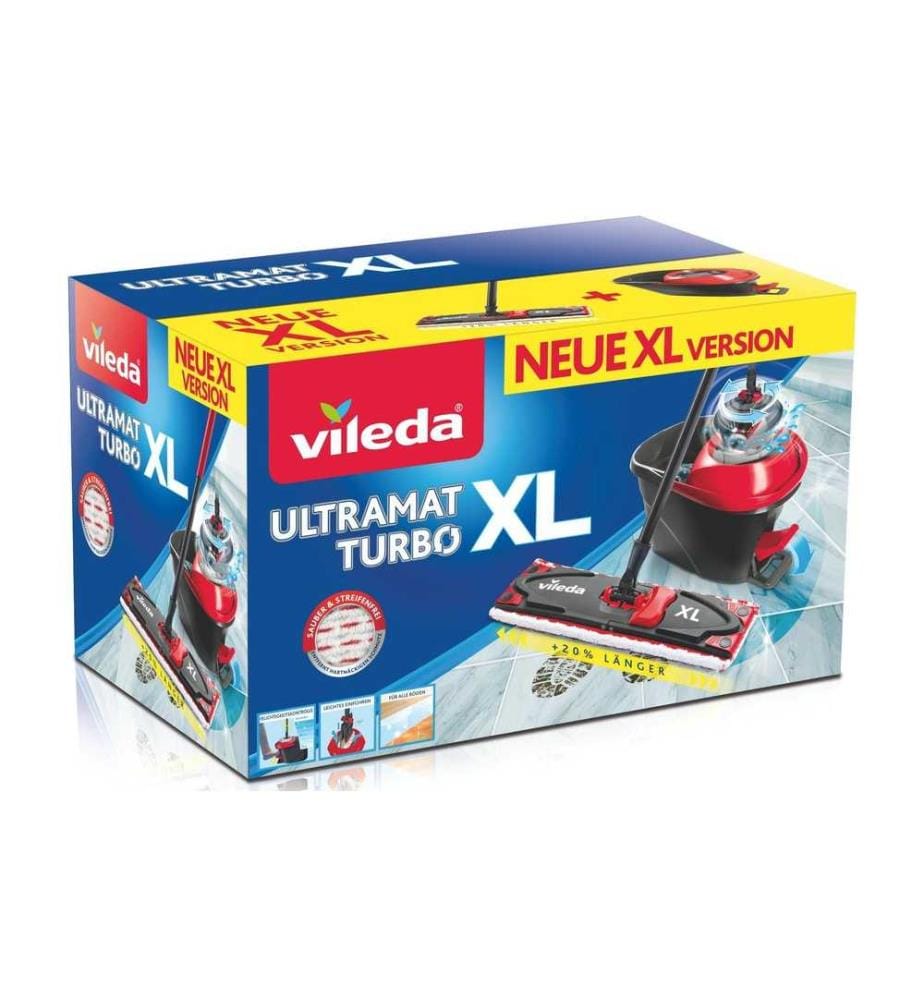 Vileda - Balai plat UltraMax XL Turbo Kit complet