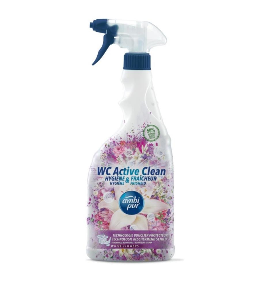 Lot de 8 Nettoyants WC 750 ml Pistolet - White Flowers