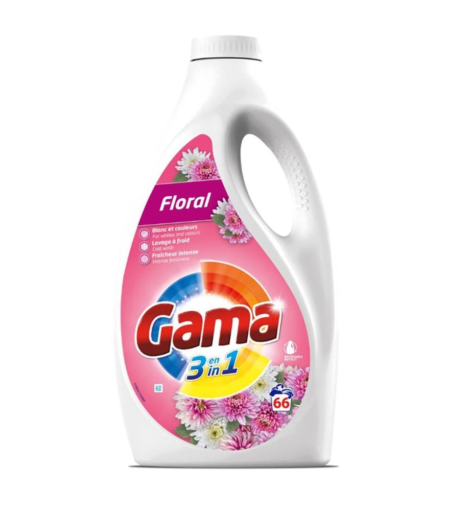 Lot de 4 Lessives Liquides 3L - 66 Lavages