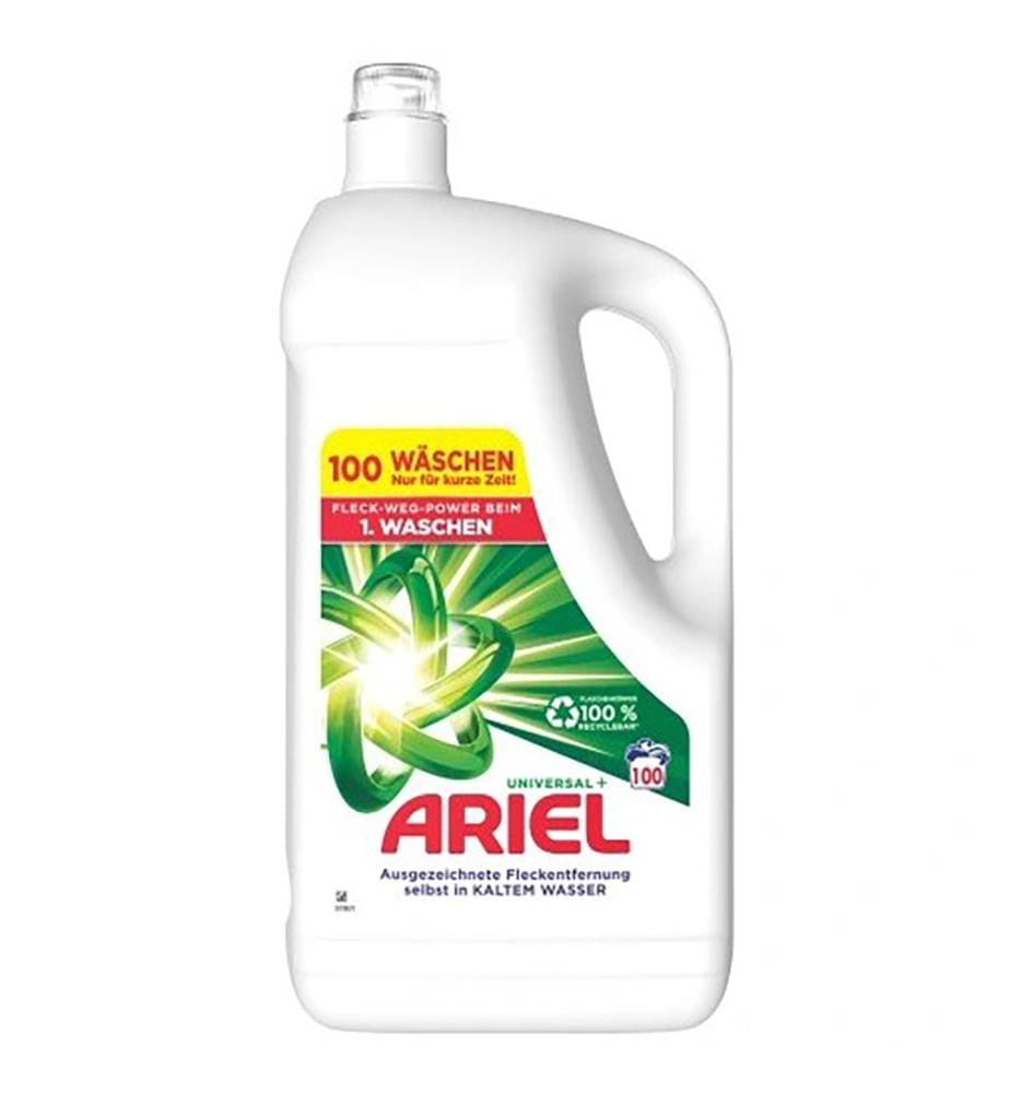 Lot de 2 Lessives liquides Ariel Universal+ 100 lavages - 2 x 5 L
