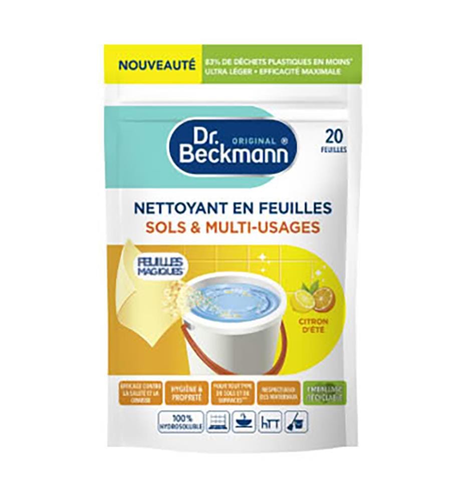 12 x Feuilles Détergentes Citron