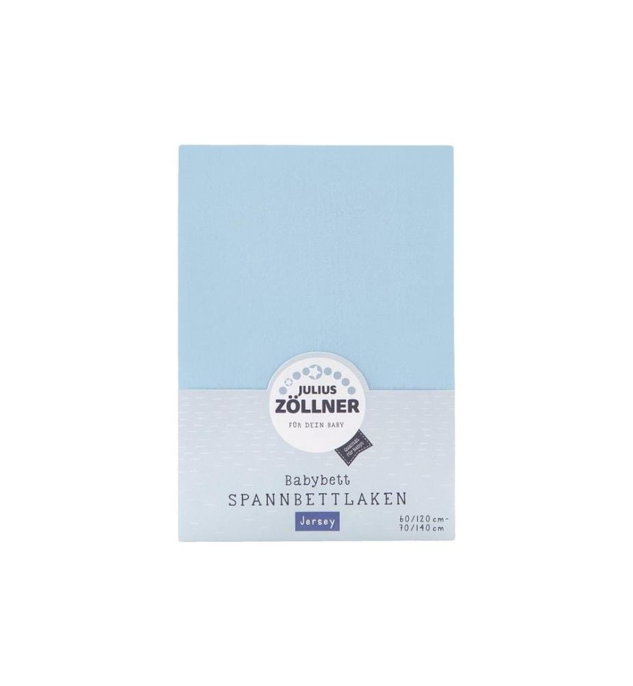 JULIUS ZÖLLNER - Drap de lin Jersey bleu clair 70 x 140 cm