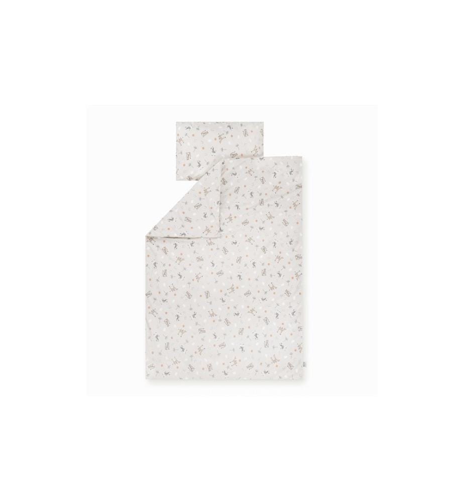 JULIUS ZÖLLNER - Literie pour enfants Jersey Savane Beige 100 x 135 + 40 x 60 cm