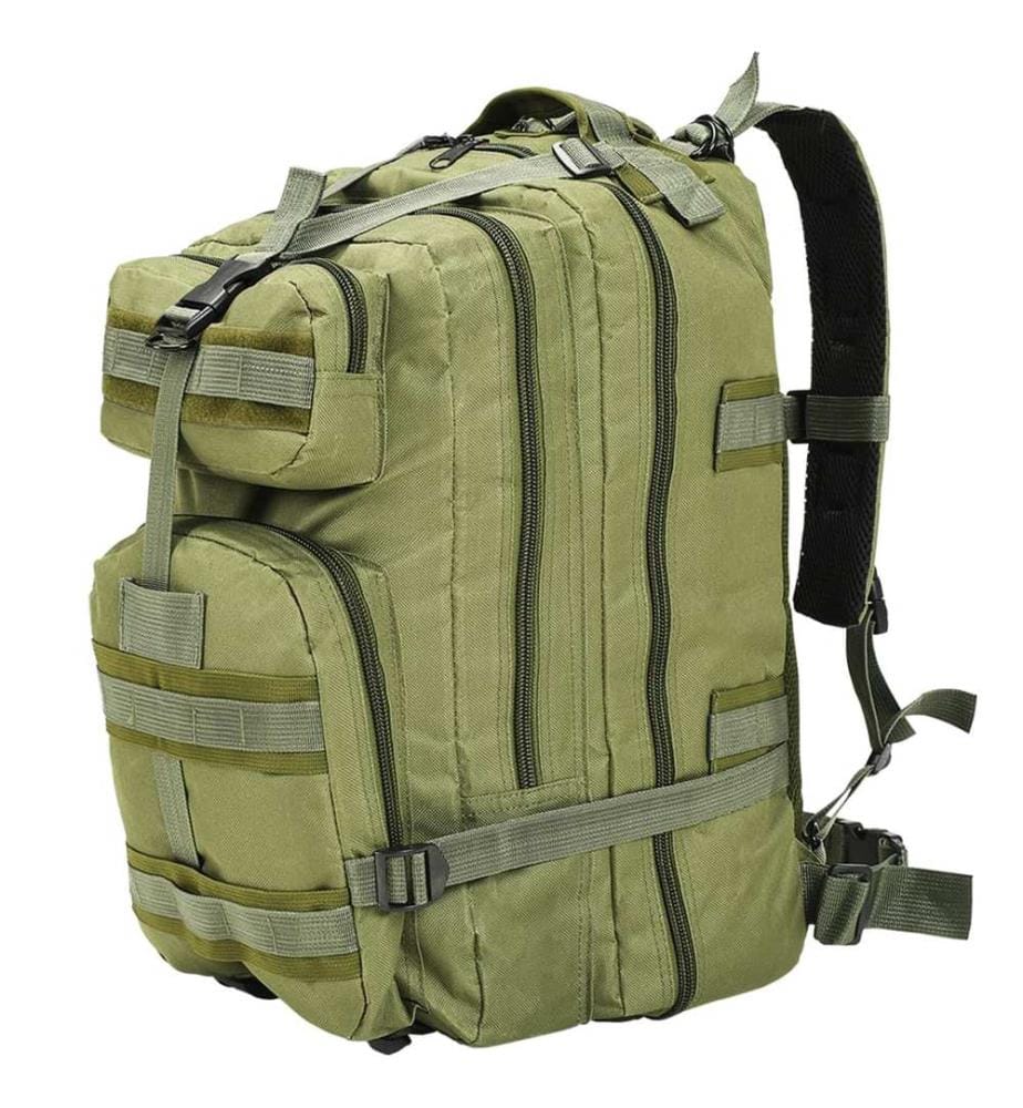 Sac à dos en style militaire 50 L Vert olive