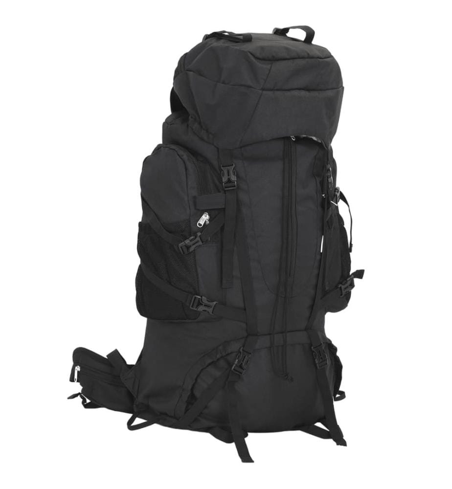 Sac à dos de randonnée noir 100 L tissu oxford