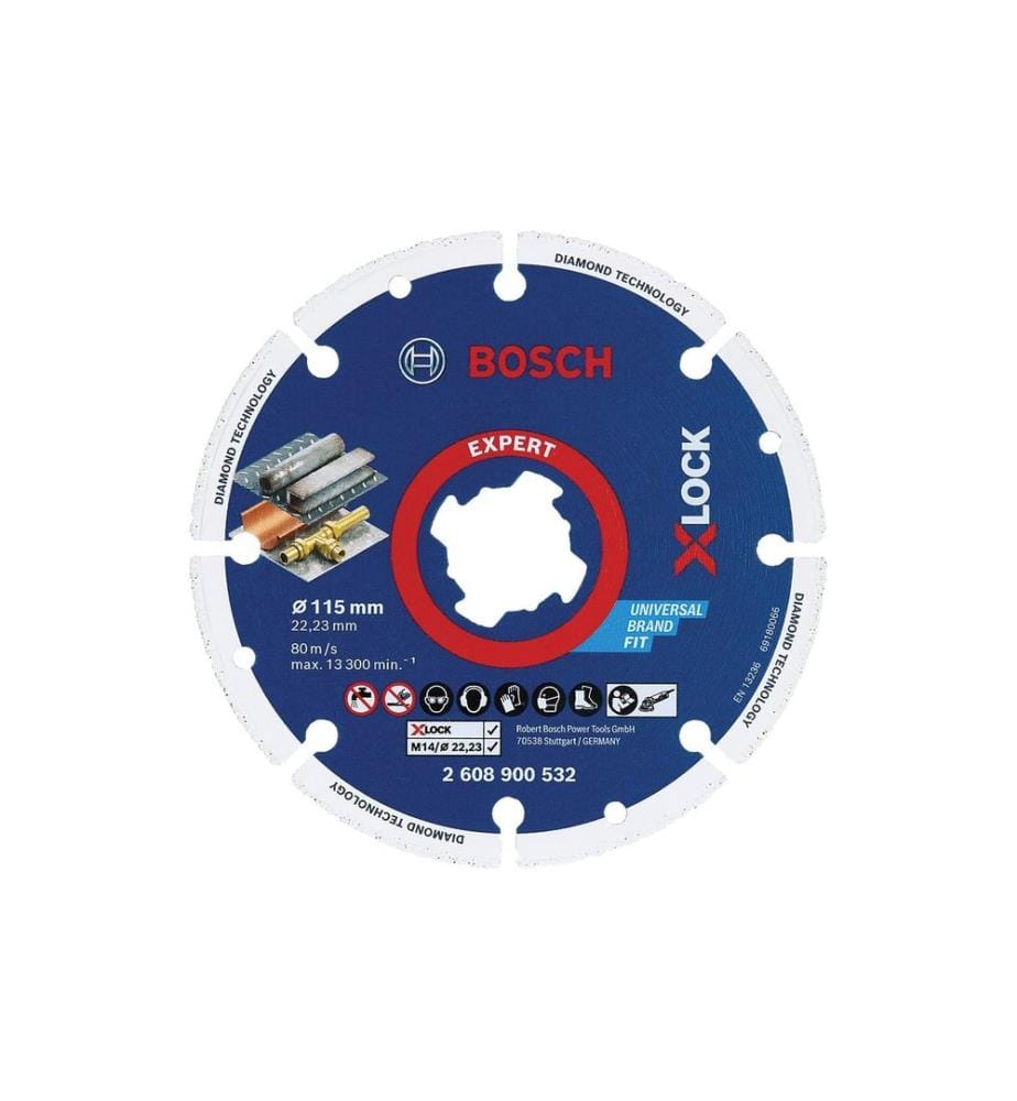 BOSCH - Professional Disque métallique diamanté X-LOCK 115 mm