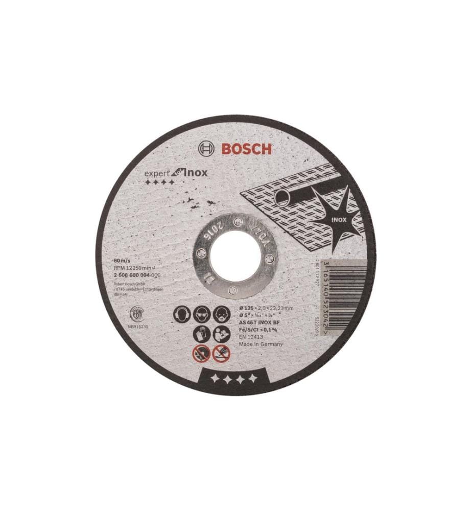 BOSCH - Professional Disque à trancher droit Expert for Inox, 125 x 2 mm