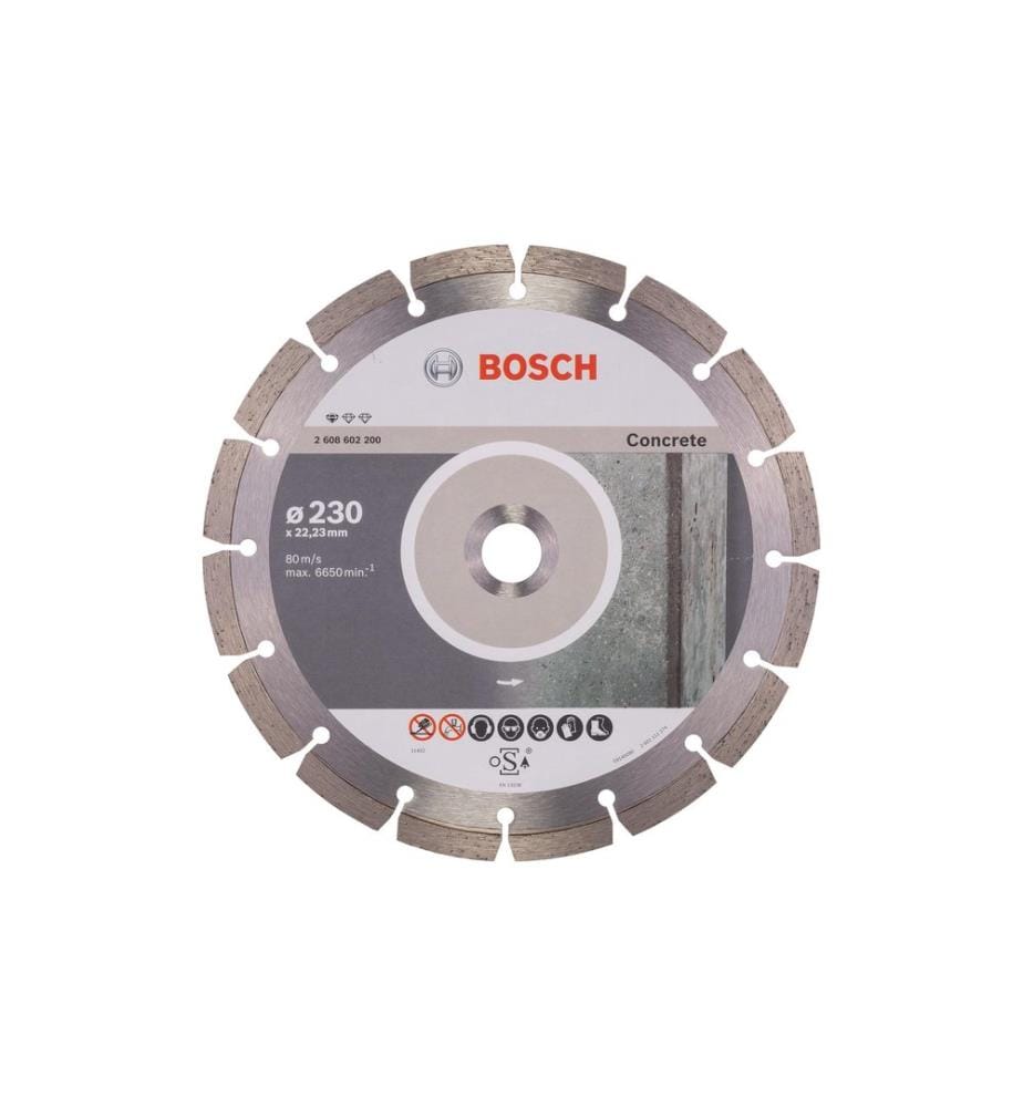 BOSCH - Professional Disque à tronçonner diamanté Standard for Concrete, 230 x 2.3 x 10 mm