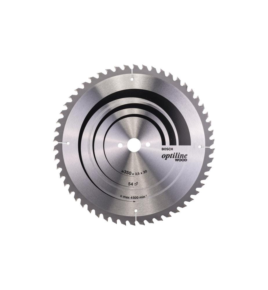BOSCH - Professional Lame de scie circulaire Optiline Wood, 350 x 30 x 3.5 mm, Z 54