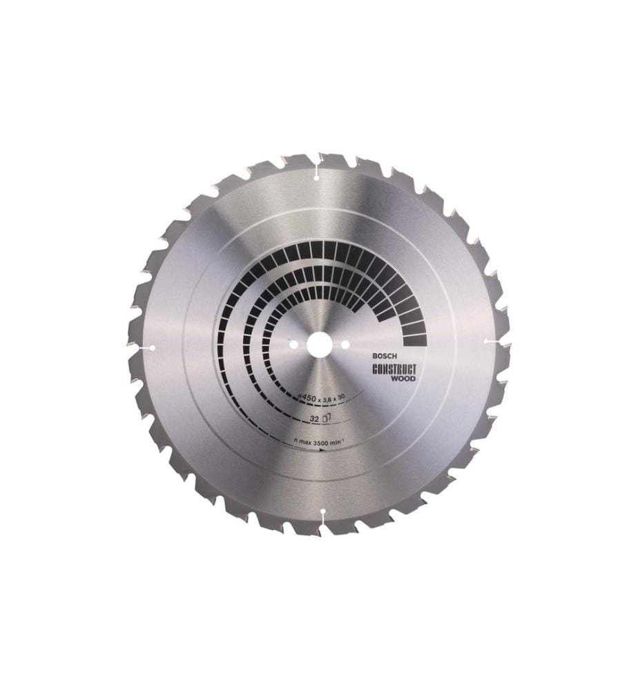 BOSCH - Professional Lame de scie circulaire Construct Wood, 450 x 30 x 3.8 mm, Z 32