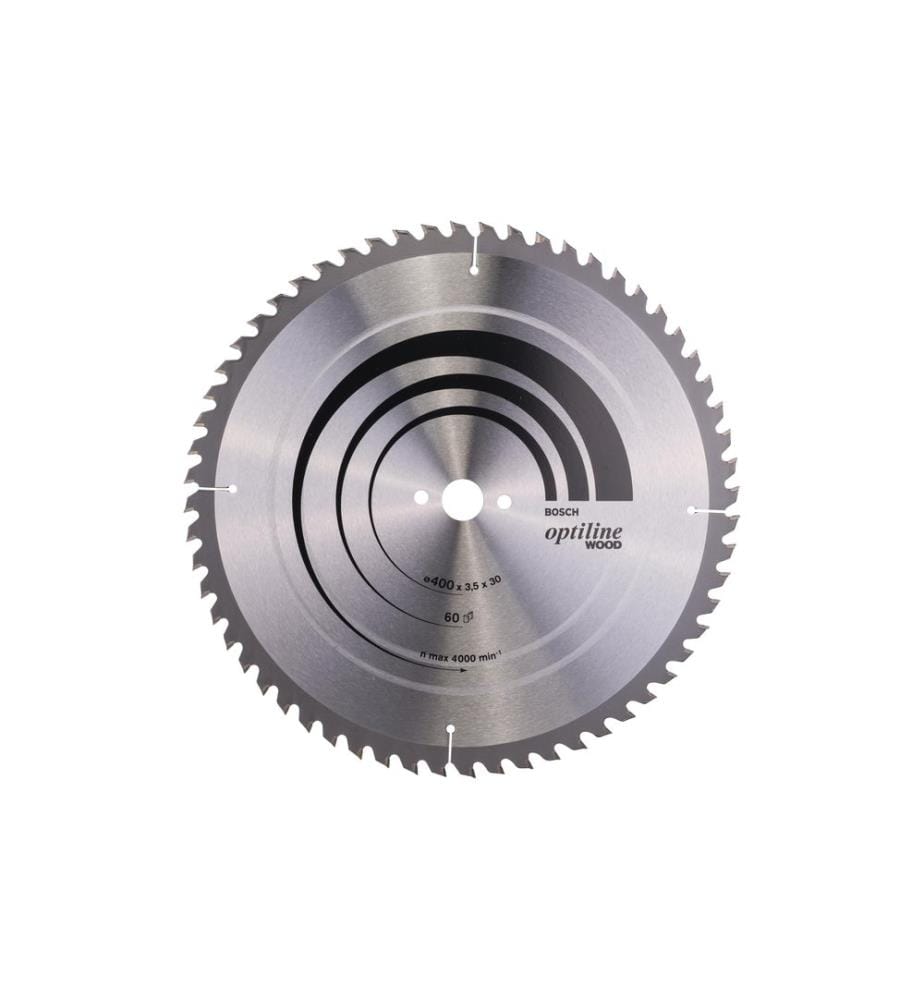 BOSCH - Professional Lame de scie circulaire Optiline Wood, 400 x 30 x 3.5 mm, Z 60