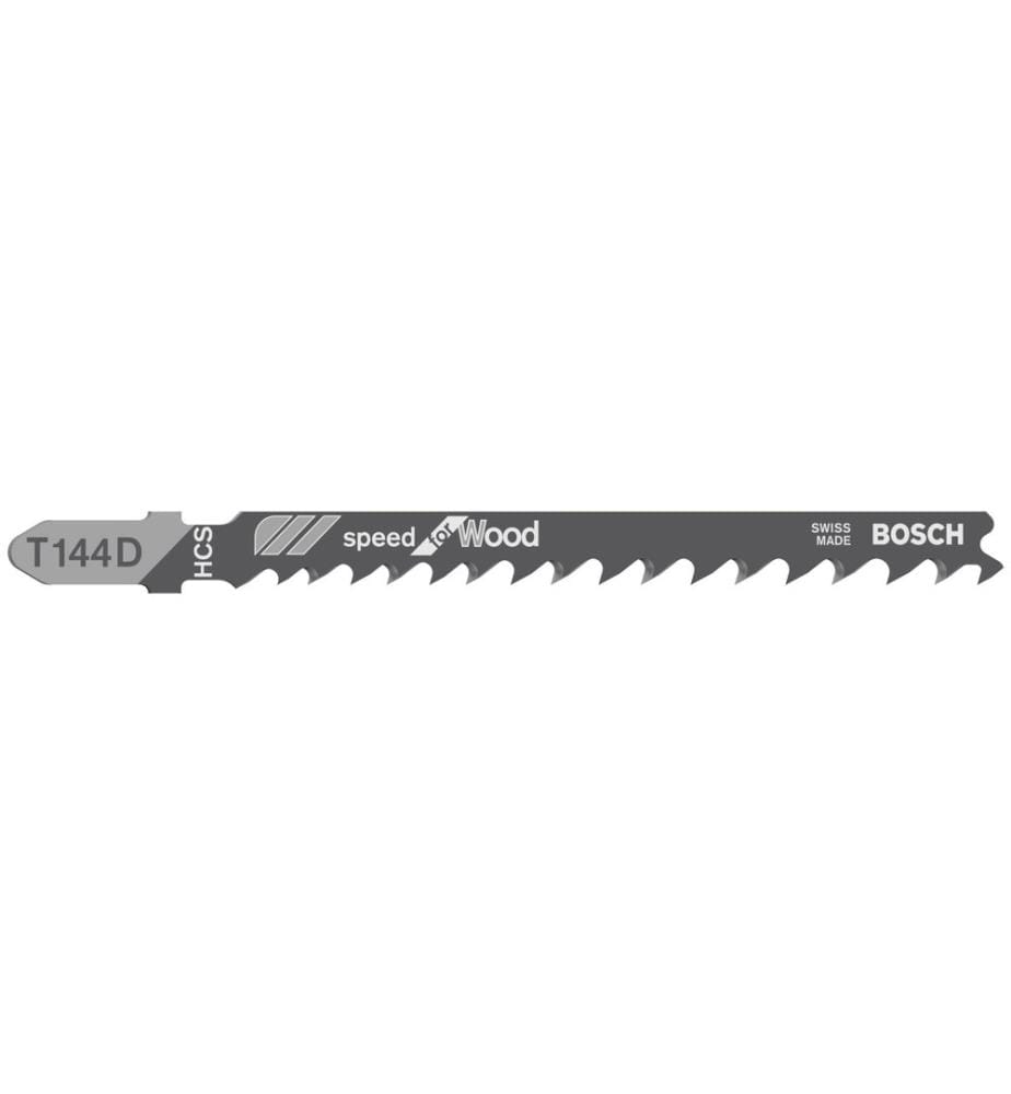BOSCH - Professional Lame de scie sauteuse T 144 D Speed for Wood, 25 pièces