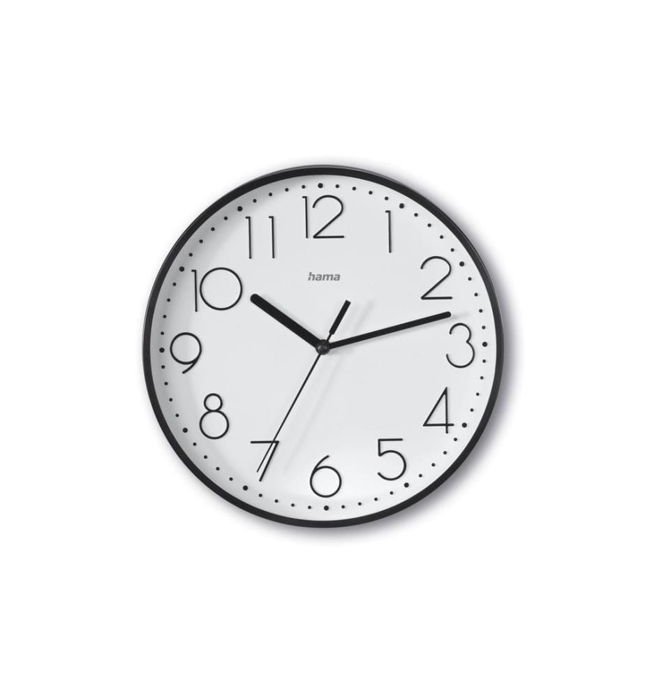 HAMA - Horloge murale Salina Ø 22 cm, Noir