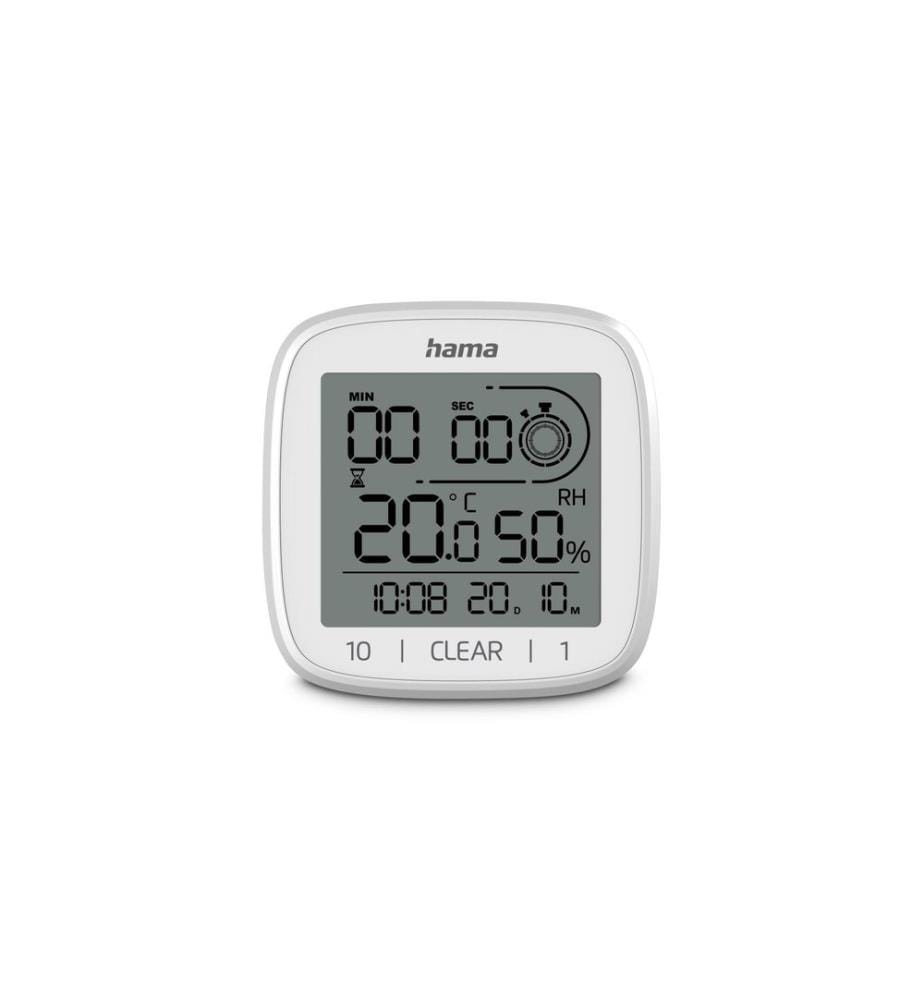 HAMA - Horloge de salle de bain Zypern Gris/Blanc