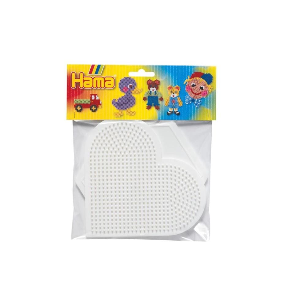 HAMA - Plaques pour perles à repasser Cur 2 pièces Multicolore/Blanc