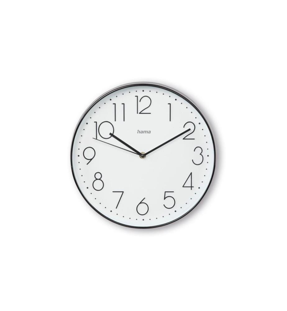 HAMA - Horloge murale Korsika Ø 30 cm, Noir