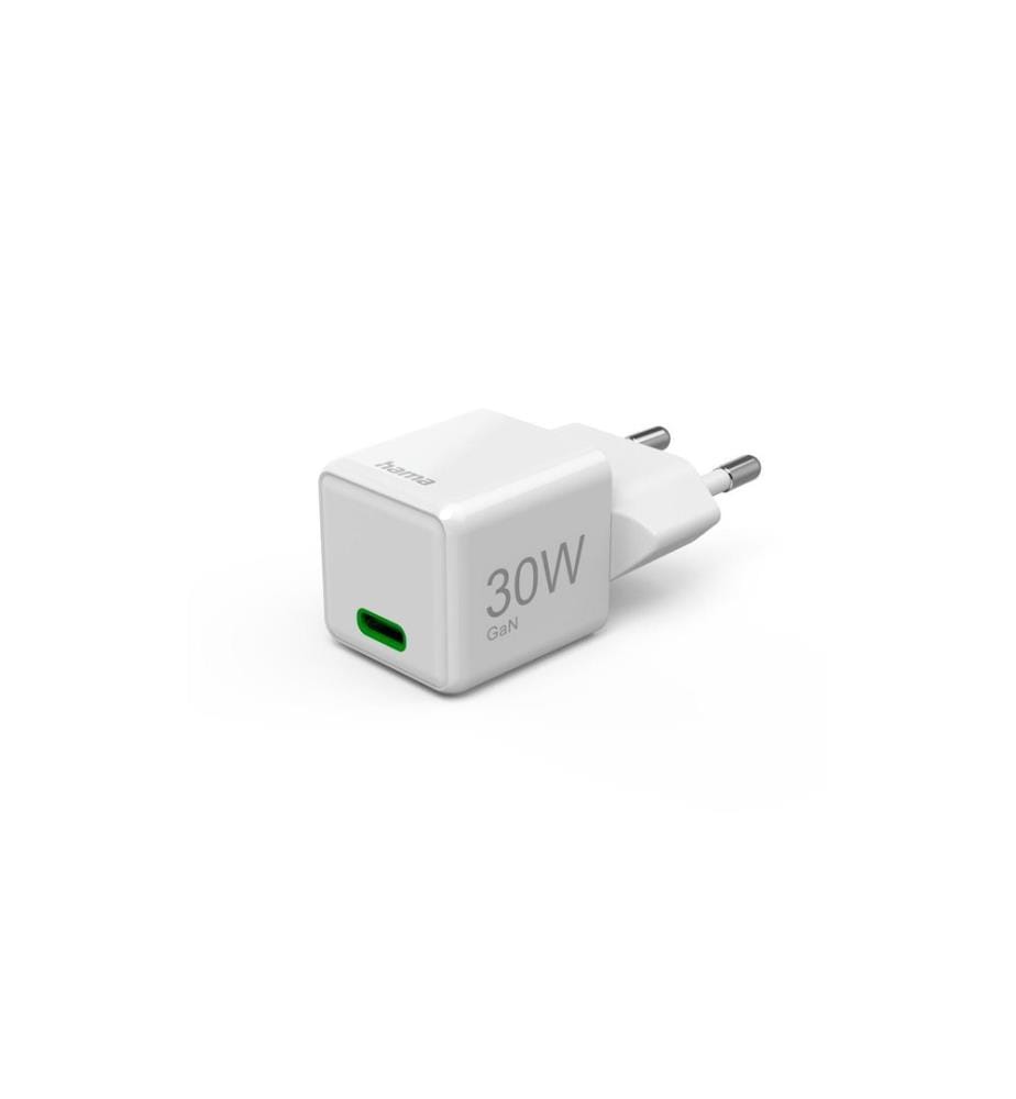 HAMA - Chargeur mural USB Gan charger USB-C 30 W Blanc