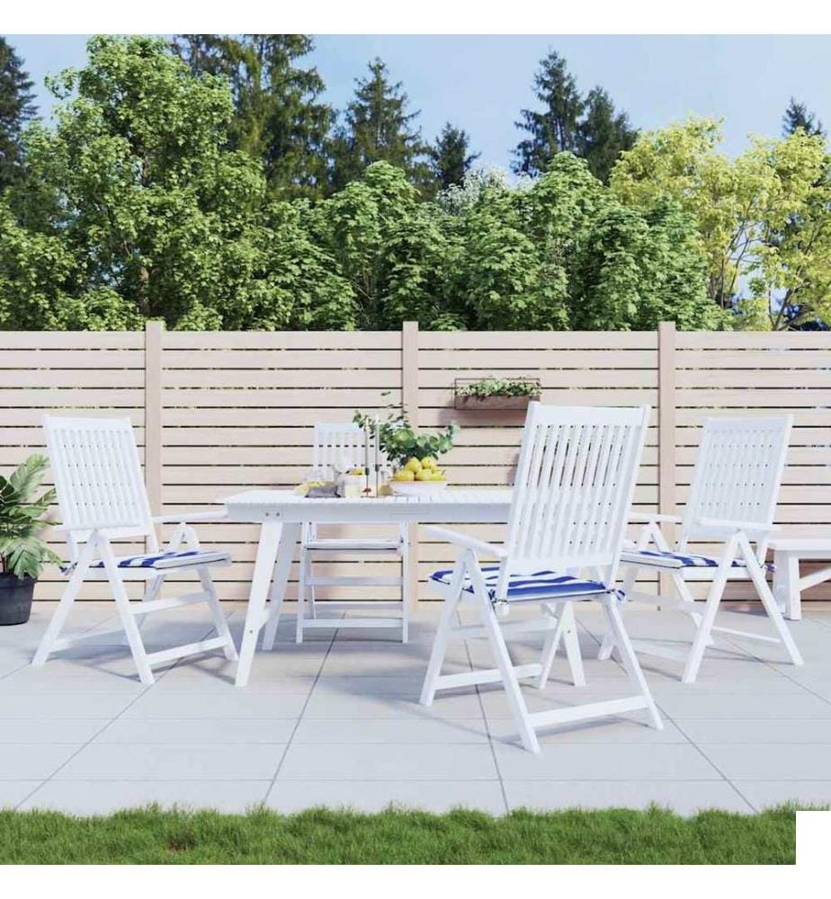 Coussins de chaise de jardin lot de 4 40x40x4 cm
