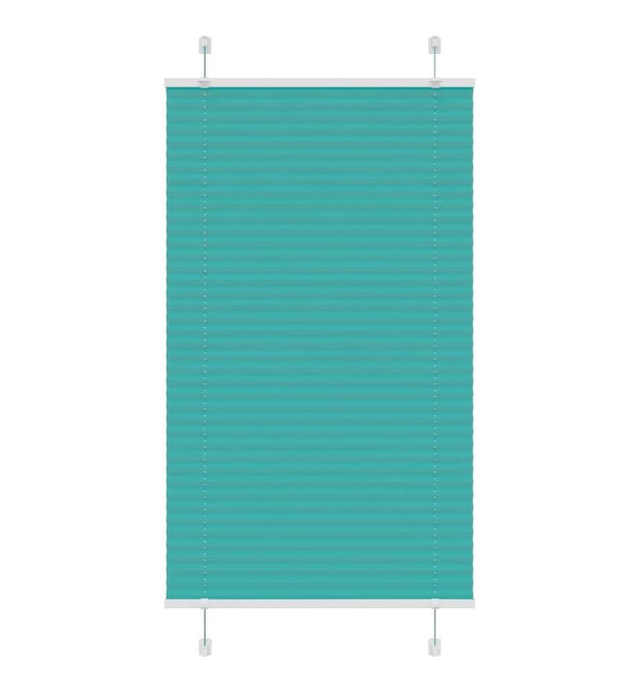 Store plissé vert pétrole 75x150 cm largeur du tissu 74,4 cm
