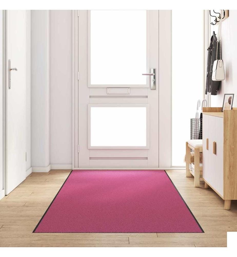 Tapis d'entrée Rose et Noir 120 x 350 cm 100% Polyamide