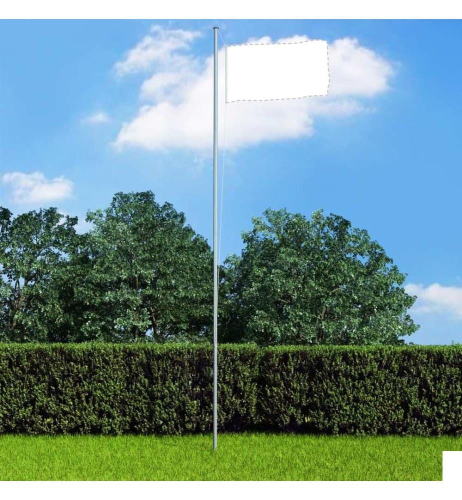 Mât de drapeau sectionnel Aluminium 6,2 m